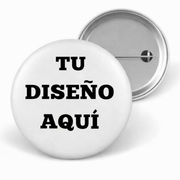 Pines Personalizados Plateado 55mm Diseño Incluido | Ideal Souvenirs