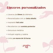Llaveros Personalizados Diseño A Elección Ideal Souvenirs Plateado