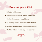 Bolsitas Para Arroz O Pétalos | Boda Civil | Matrimonio