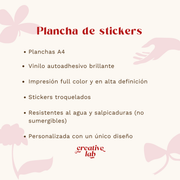 Plancha De Stickers Personalizados