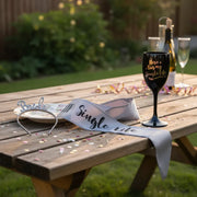 Kit Novia Bride para Despedida de Soltera | Vincha + Copa + Banda