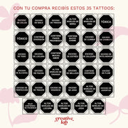 Tatuajes Temporales “Polígonos de Excesos” x35 | En 24 Horas